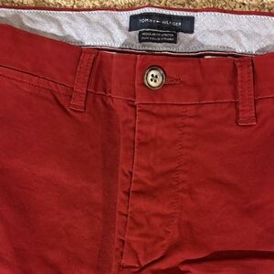 Tommy Hilfiger Men's Bold Red Chinos